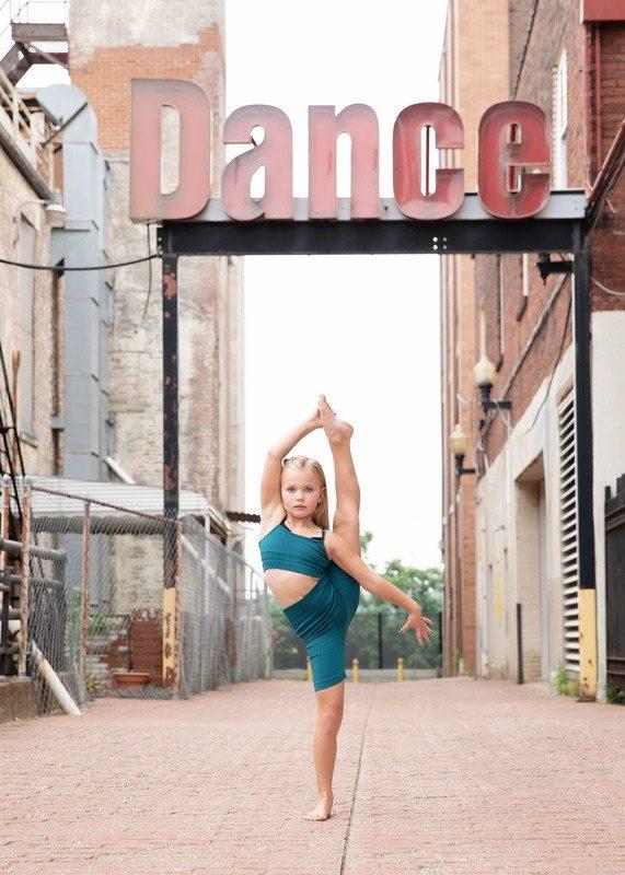 An Artists dancer photographed on location